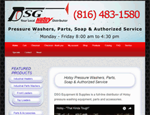 Tablet Screenshot of dsgequip.com
